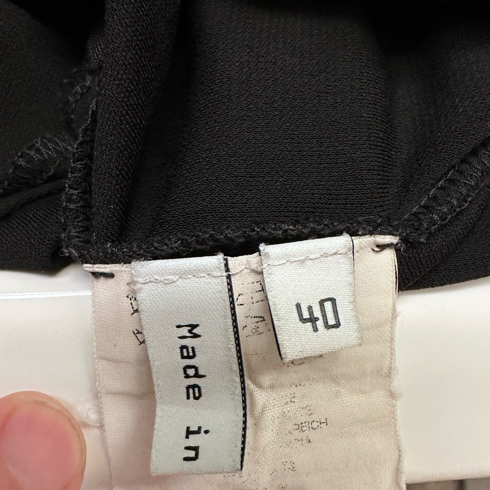 Balenciaga LBD Vintage Draped Ruched Dress | Black Mini | Size 40 - Picture 14 of 14